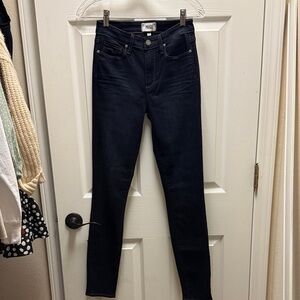 PAIGE Women's Dark Blue Skinny Jeans